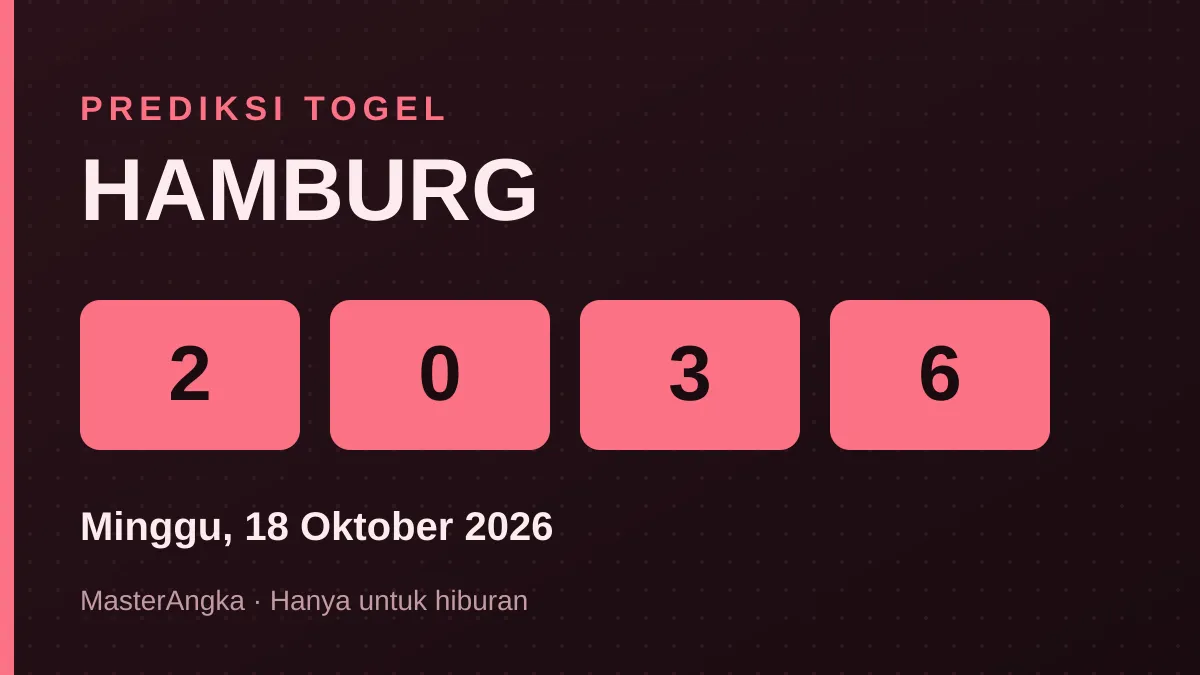 Prediksi HAMBURG Minggu, 18 Oktober 2026